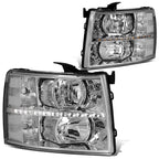 07-14 Chevrolet Silverado LED Reflector Headlights Chrome Housing
