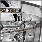 07-14 Chevrolet Silverado LED Reflector Headlights Chrome Housing