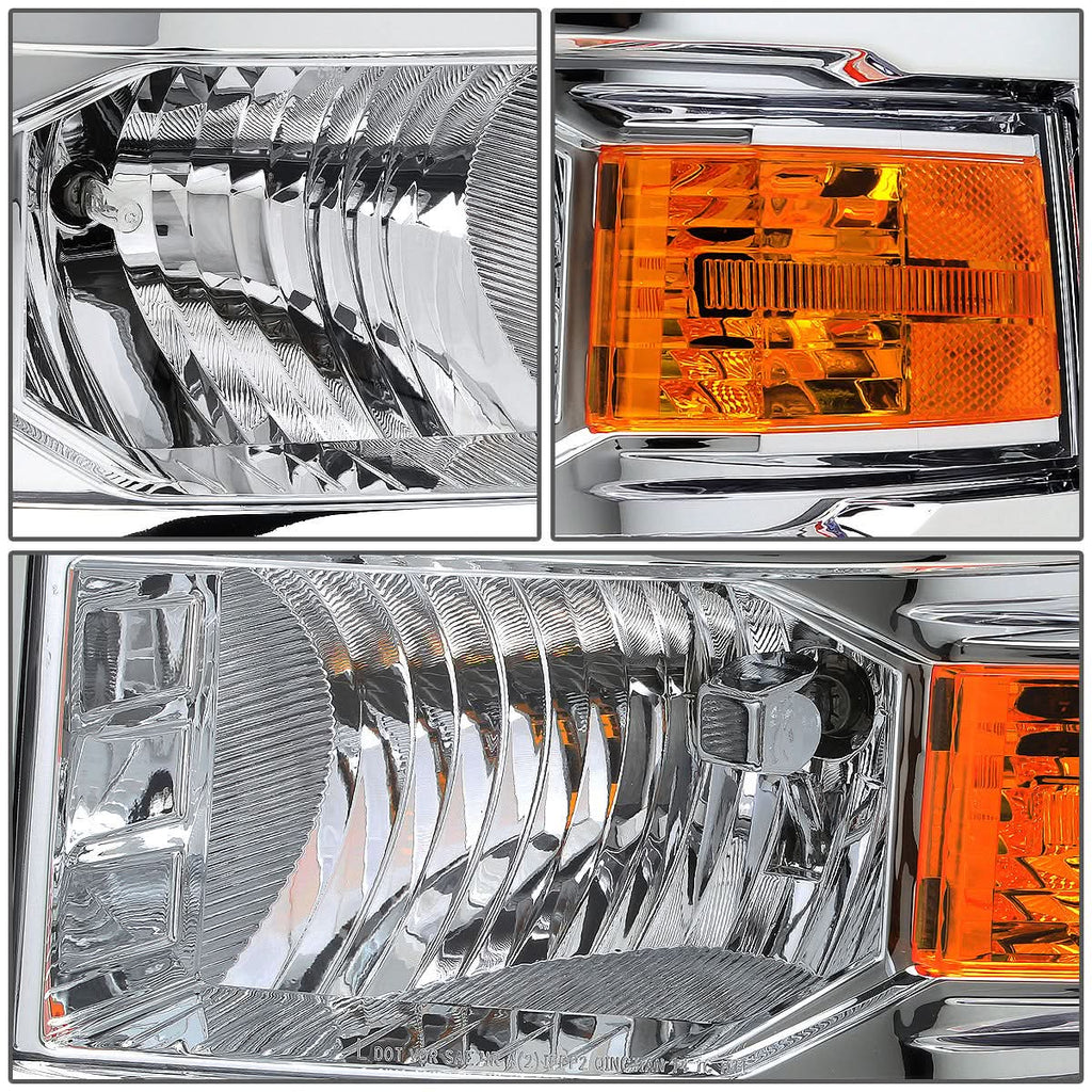 2014-2015 Chevrolet Silverado LED DRL Chrome Headlights
