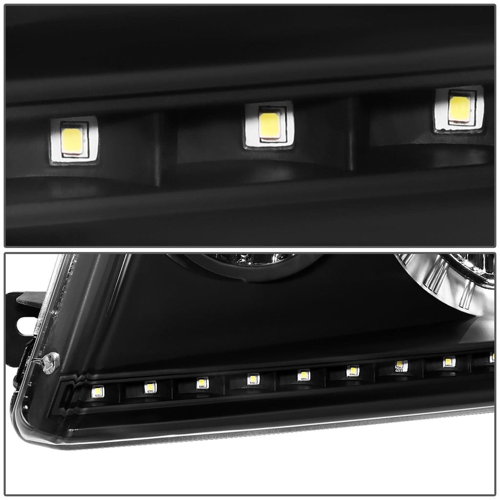 04-08 Ford F-150 / 06-08 Lincoln Mark LT LED DRL Headlights - Black