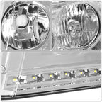 04-08 Ford F-150 / 06-08 Lincoln Mark LT LED DRL Headlights Chrome