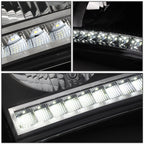 06-09 Dodge Ram LED DRL Headlights Black Housing Clear Corner