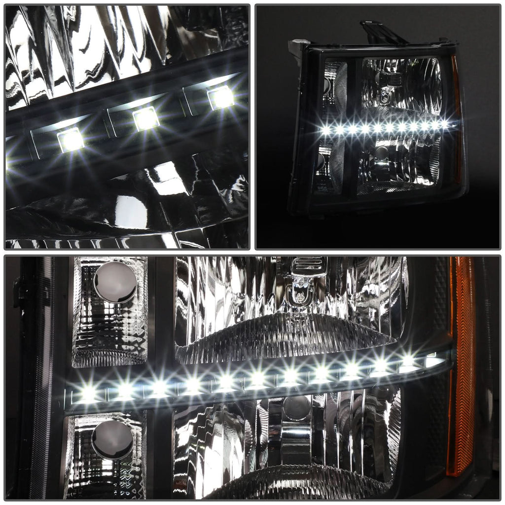 07-13 GMC Sierra 1500 / 07-14 Sierra 2500 3500 LED DRL Headlights