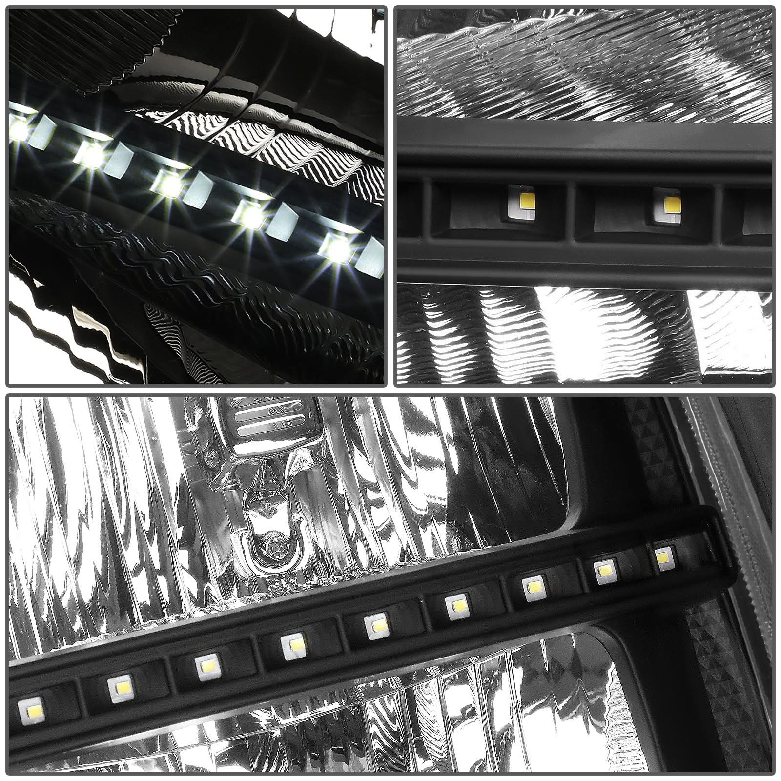 07-13 GMC Sierra 1500 / 07-14 Sierra 2500 3500 LED DRL Headlights