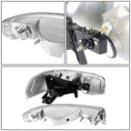 99-07 GMC Sierra OEM Style 4PC Chrome Headlights with Amber Corner