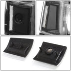 94-00 GMC C10 8PC Headlight Set - Black Housing Clear Corner