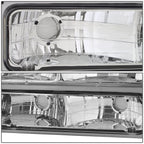 94-00 GMC C10 Chrome Housing Headlights w/ Amber Corner 8PC Kit