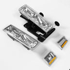 94-00 GMC C10 Chrome Housing Headlights w/ Amber Corner 8PC Kit