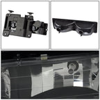 88-93 Chevrolet C10 Black Housing Clear Corner Headlights 8PC Set