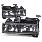 88-98 Chevrolet C10 Black Housing Headlights 2PC 9005/9006