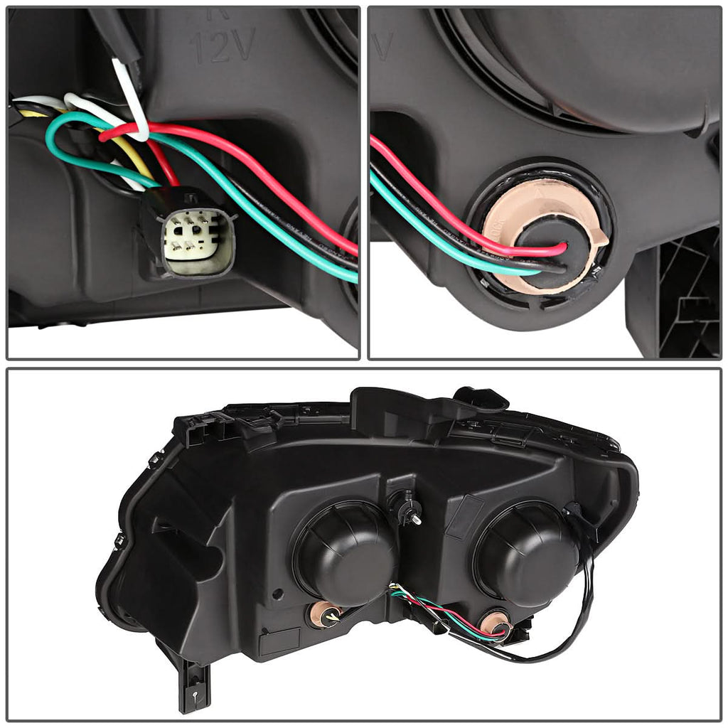 2015-2017 Chevrolet Colorado Black Housing Headlights w/ Amber Corner