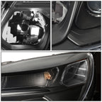 16-17 Chevrolet Equinox Projector Black Housing Clear Corner Headlights