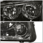 2006-2010 Dodge Charger Smoke Housing Headlights with Clear Corner