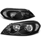 06-16 Chevrolet Impala / Monte Carlo Black Housing Headlights