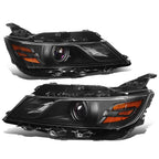 2015-2019 Chevrolet Impala OE Style Projector Headlights Black Housing