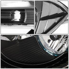 08-12 Chevrolet Malibu Black Housing Clear Corner Headlights