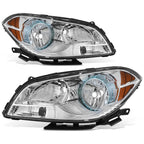 08-12 Chevrolet Malibu Chrome Housing Headlights with Amber Corner