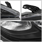 2017-2020 Chrysler Pacifica Black Housing Headlights w/ Clear Corner