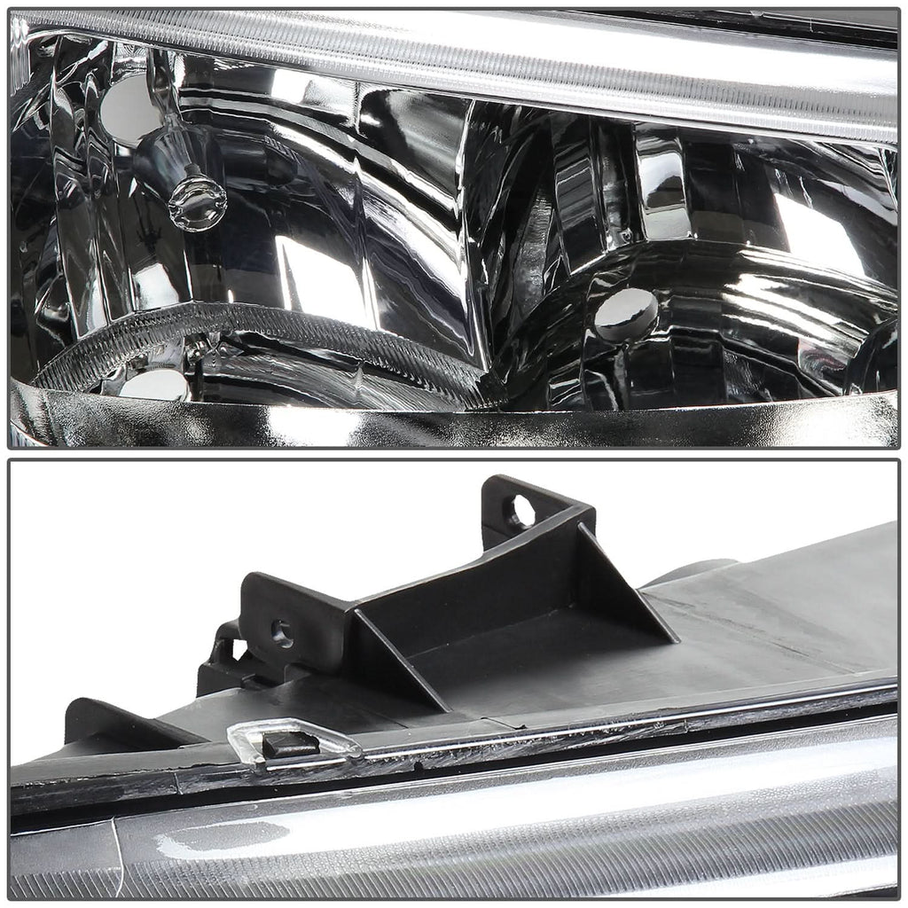 03-06 Chevy Silverado Avalanche Chrome Headlights w/ Amber Corner