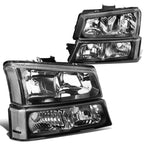03-06 Chevrolet Silverado/Avalanche Black Housing Headlights 4PC Set