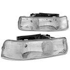 99-06 Chevrolet Silverado Suburban Tahoe Chrome Headlights 2PC