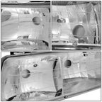 99-06 Chevrolet Silverado Suburban Tahoe Chrome Headlights 2PC