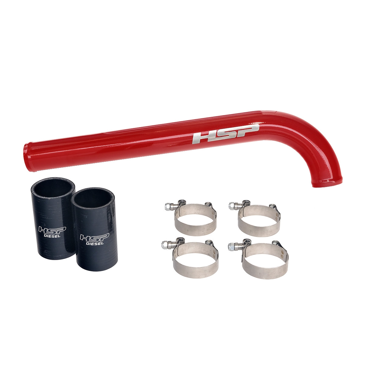 Upper Coolant Tube For 19-22 Dodge Cummins 5th Gen 6.7L-Flag Red HSP Diesel