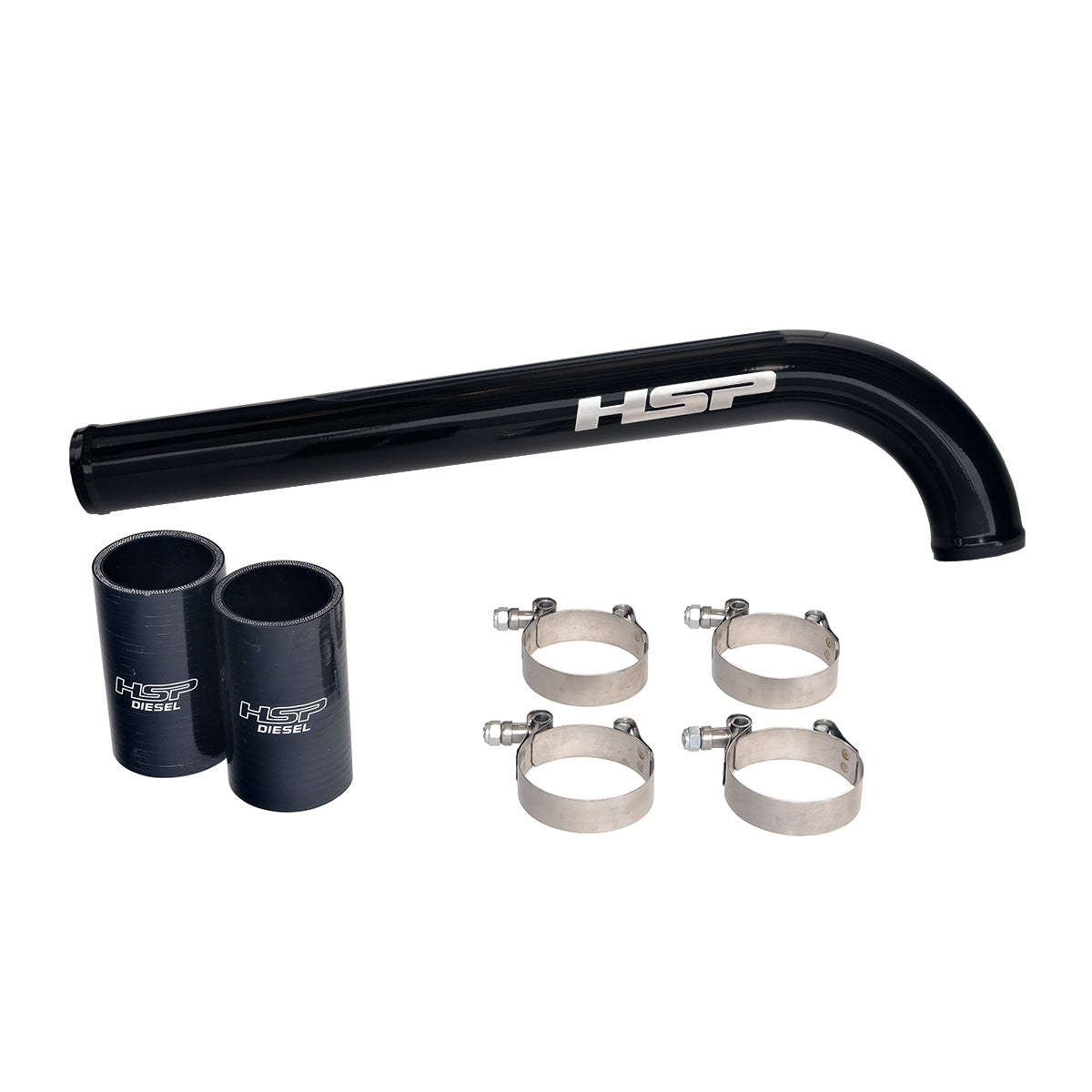 Upper Coolant Tube For 19-22 Dodge Cummins 5th Gen 6.7L-Silk Satin Black HSP Diesel