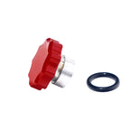 01-16 Chevrolet/GMC Billet Oil Fill Cap For Factory Filler Neck Flag Red HSP Diesel