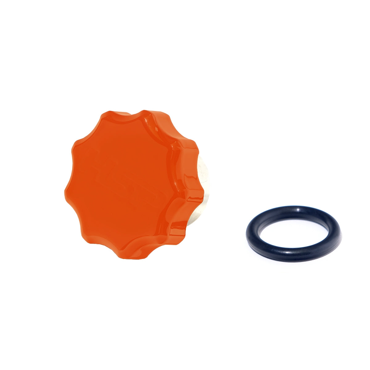 01-16 Chevrolet/GMC Billet Oil Fill Cap For Factory Filler Neck M and M Orange HSP Diesel