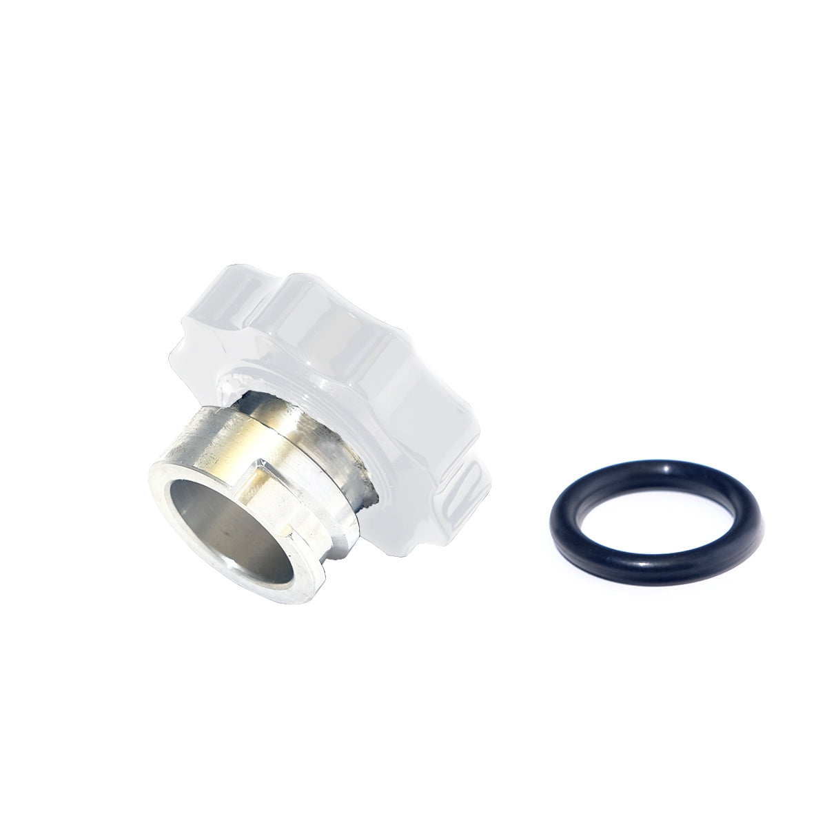 01-16 Chevrolet/GMC Billet Oil Fill Cap For Factory Filler Neck Polar White HSP Diesel