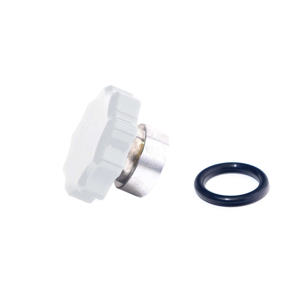 01-16 Chevrolet/GMC Billet Oil Fill Cap For Factory Filler Neck Polar White HSP Diesel