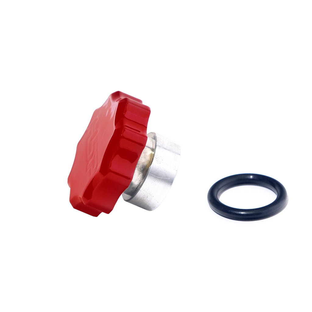 11-16 Chevrolet/GMC Billet Oil Fill Cap For HSP Filler Neck Flag Red HSP Diesel