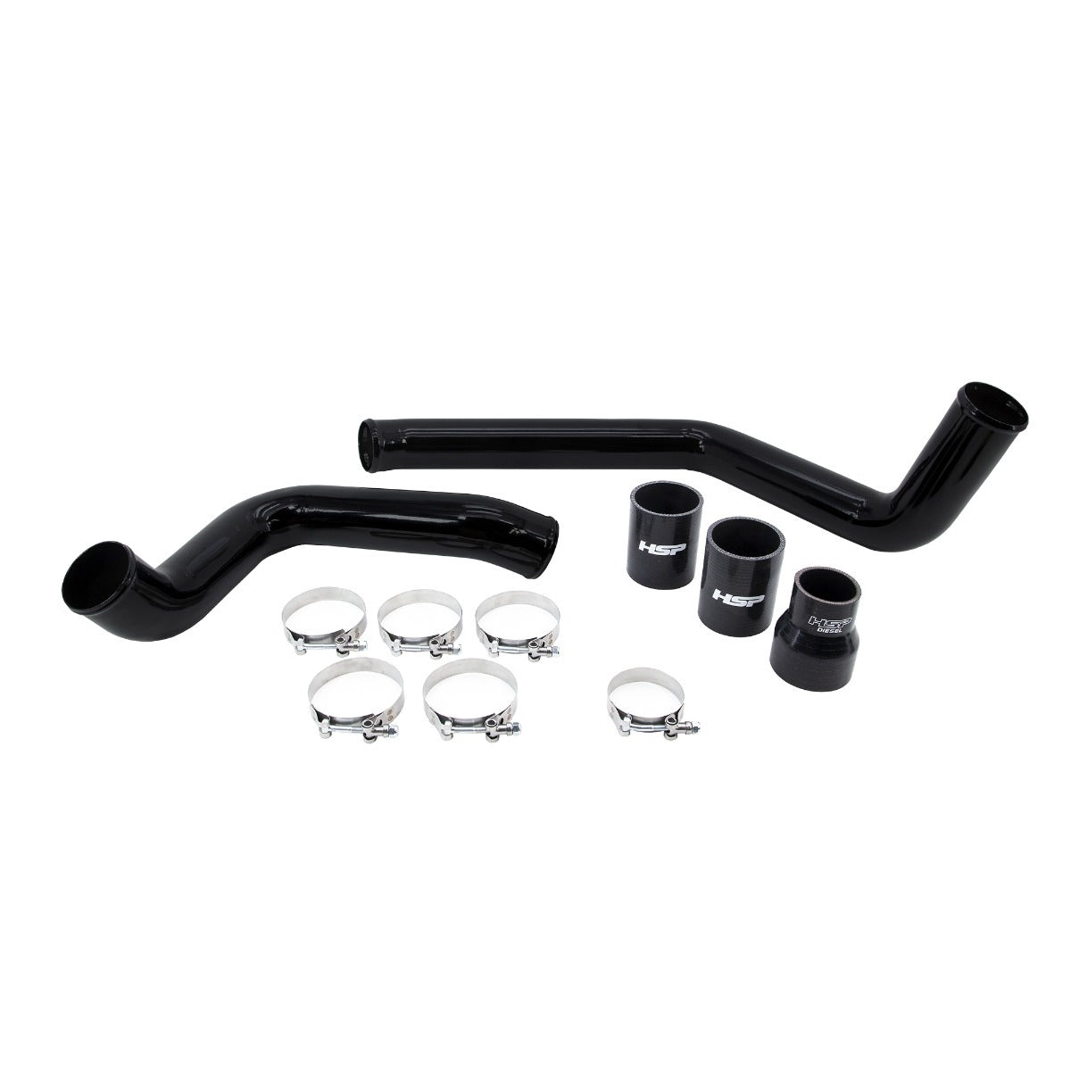 Intercooler Bundle Kit For 2004.5-2005 Chevrolet/GMC-Silk Satin Black HSP Diesel