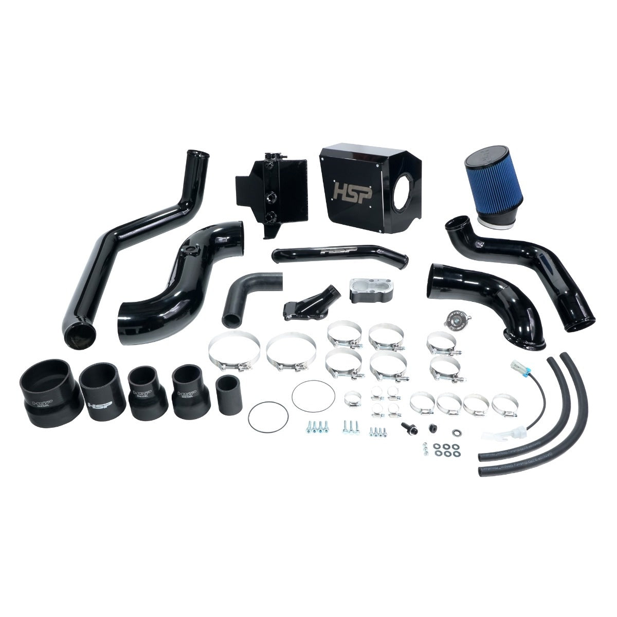 Deluxe No Bridge/Cold Side Bundle Kit For 2004.5-2005 Chevrolet/GMC-Ink Black HSP Diesel