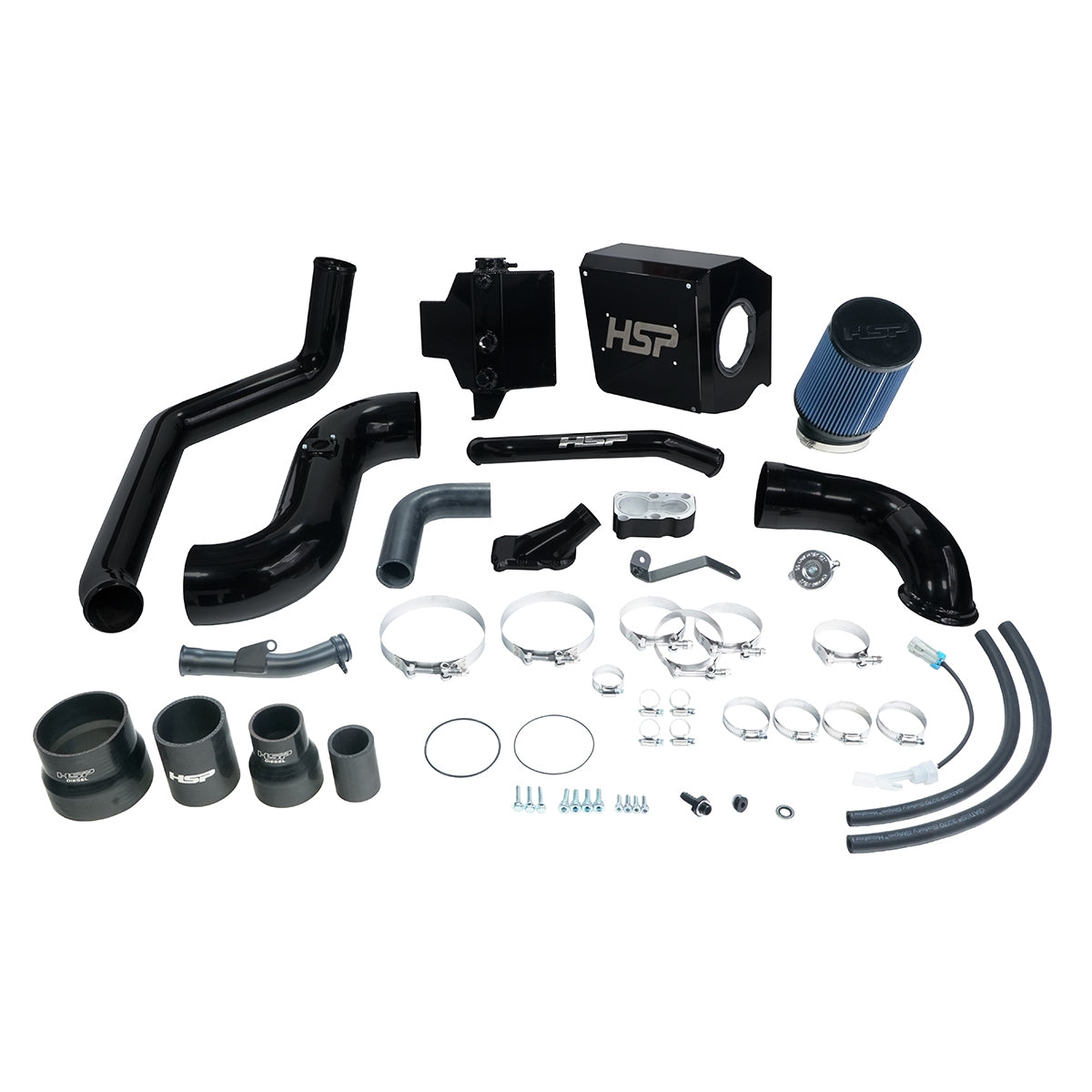 Deluxe No Bridge/Cold Side Bundle Kit For 2006-2007 Chevrolet/GMC-Silk Satin Black HSP Diesel