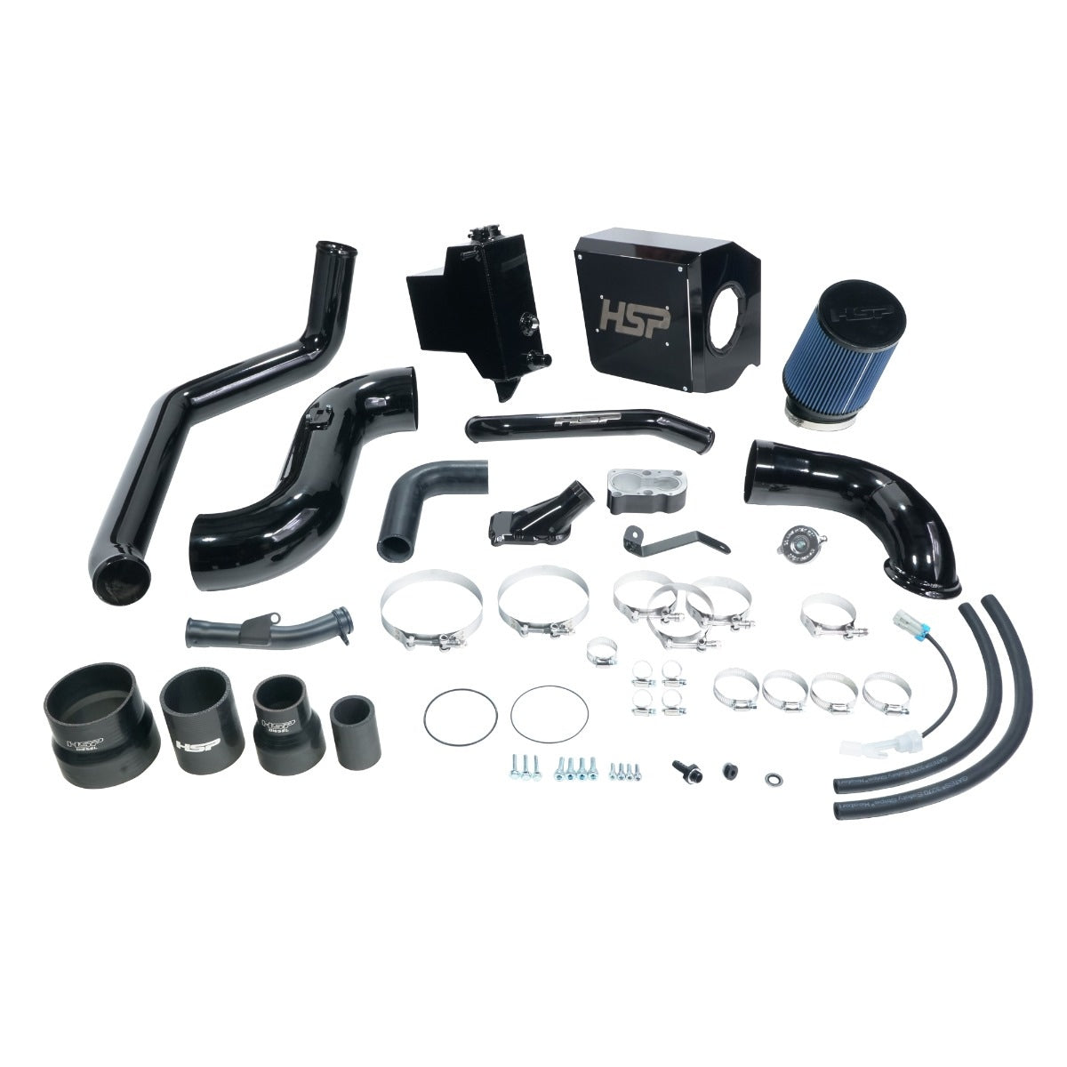 Deluxe No Bridge/Cold Side Bundle Kit For 2007.5-2010 Chevrolet/GMC-Ink Black HSP Diesel