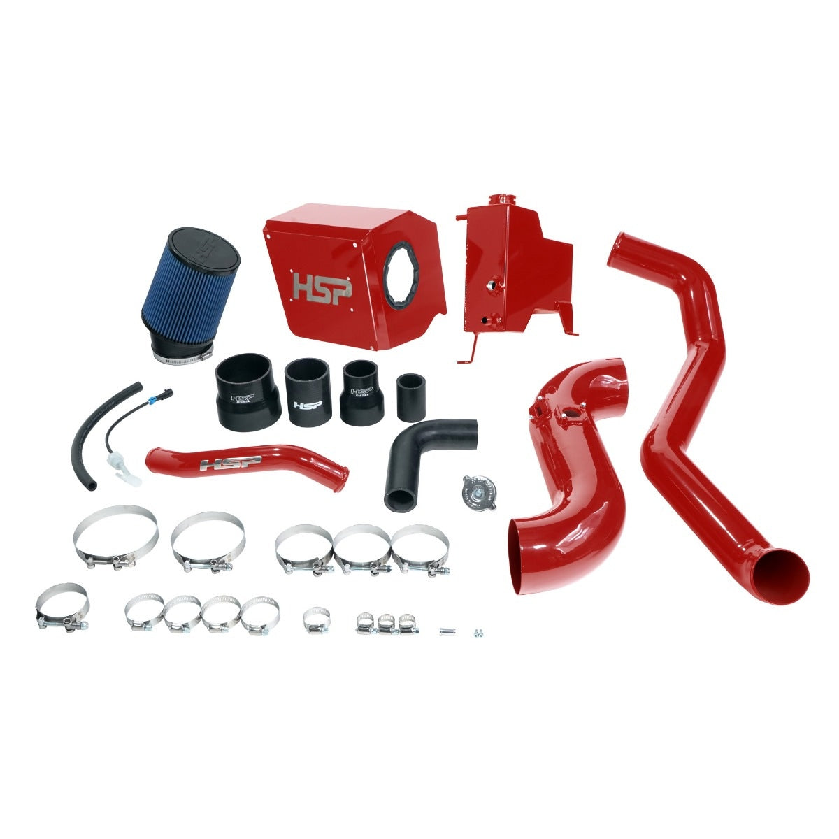 Deluxe No Bridge/Cold Side Bundle Kit For 2015-2016 Chevrolet/GMC-Flag Red HSP Diesel