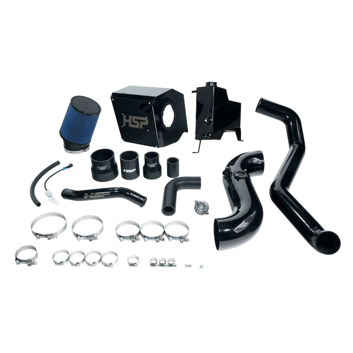 Deluxe No Bridge/Cold Side Bundle Kit For 2015-2016 Chevrolet/GMC-Ink Black HSP Diesel