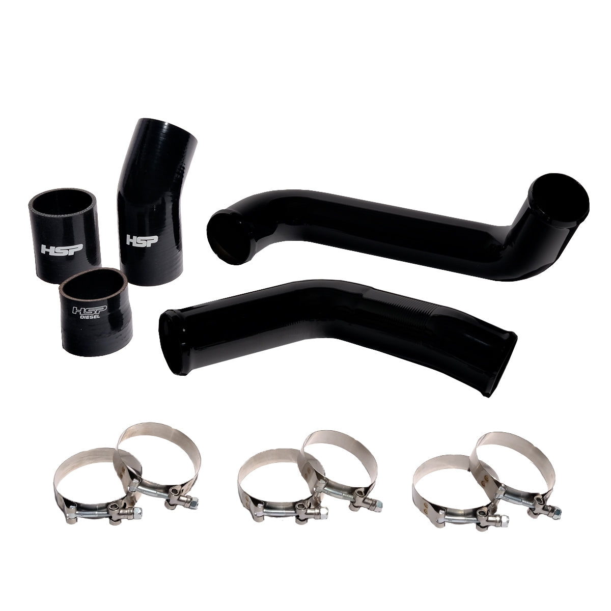 2020-2024 Chevrolet/GMC L5P Hot Side Tube-Silk Satin Black HSP Diesel