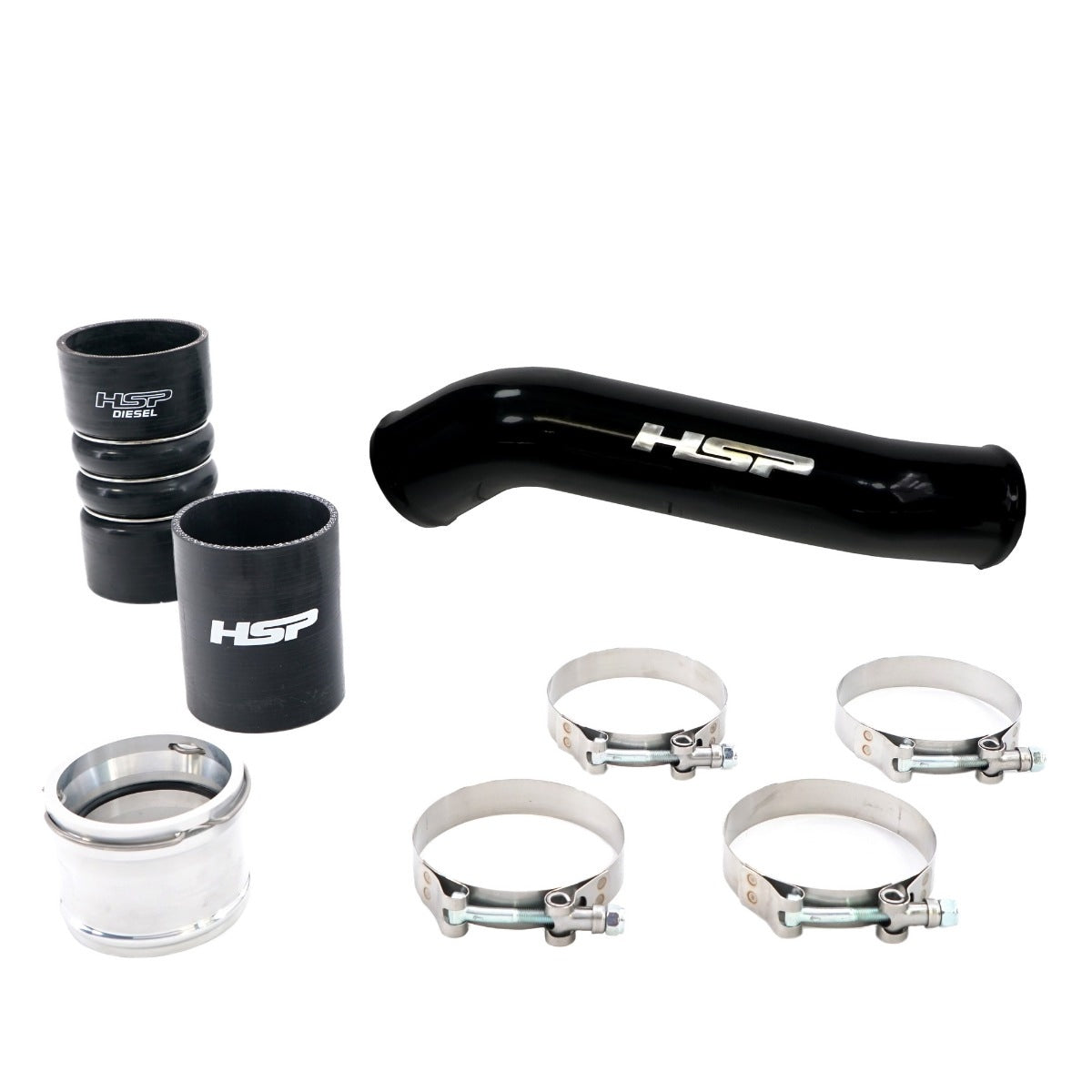 Replacement Hot Side Tube For 2011-2022 Ford Powerstroke F250/350 6.7L-Silk Satin Black HSP Diesel