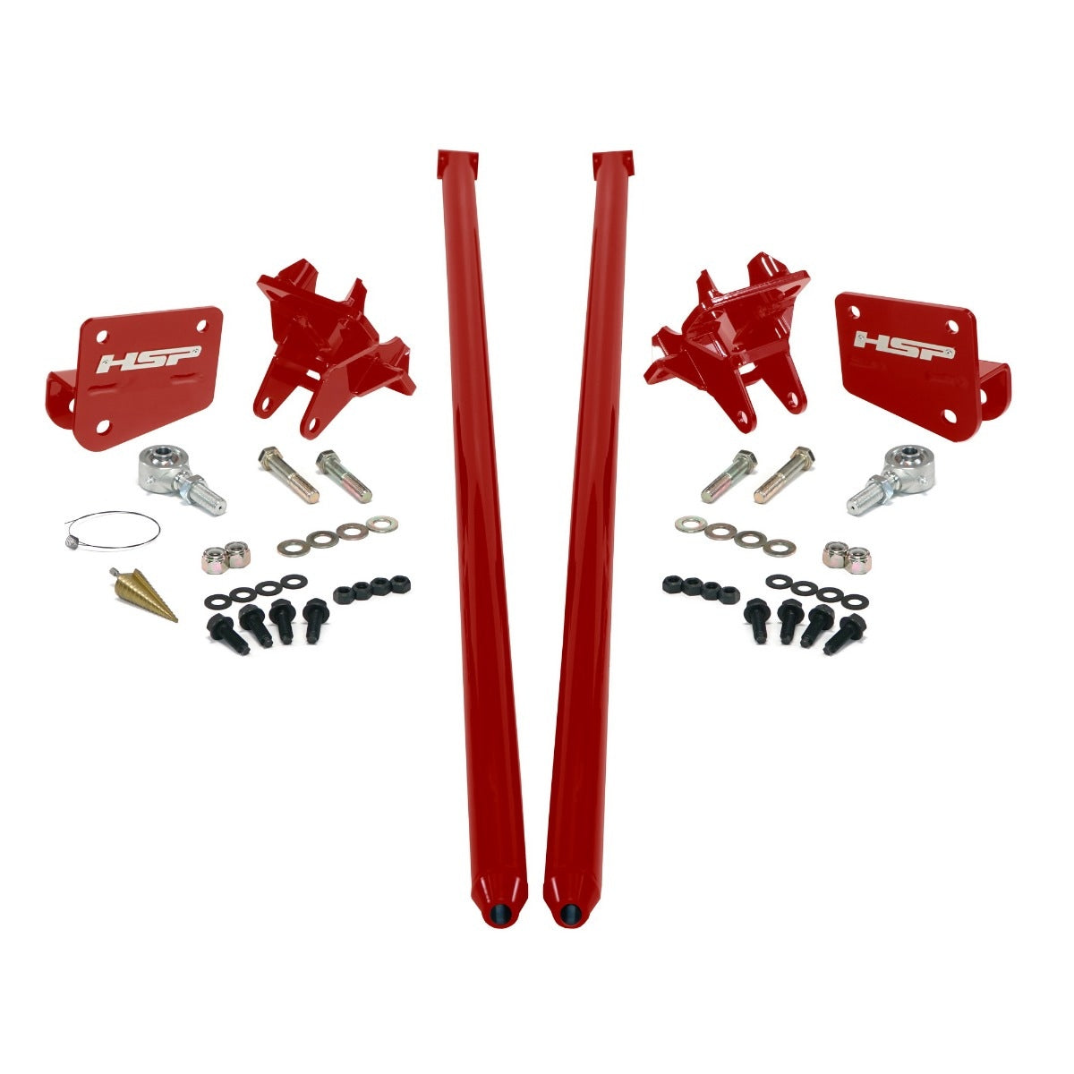 Traction Bars For 2011-2017 Ford Powerstroke 6.7L F350 DRW (RCLB)-Flag Red HSP Diesel