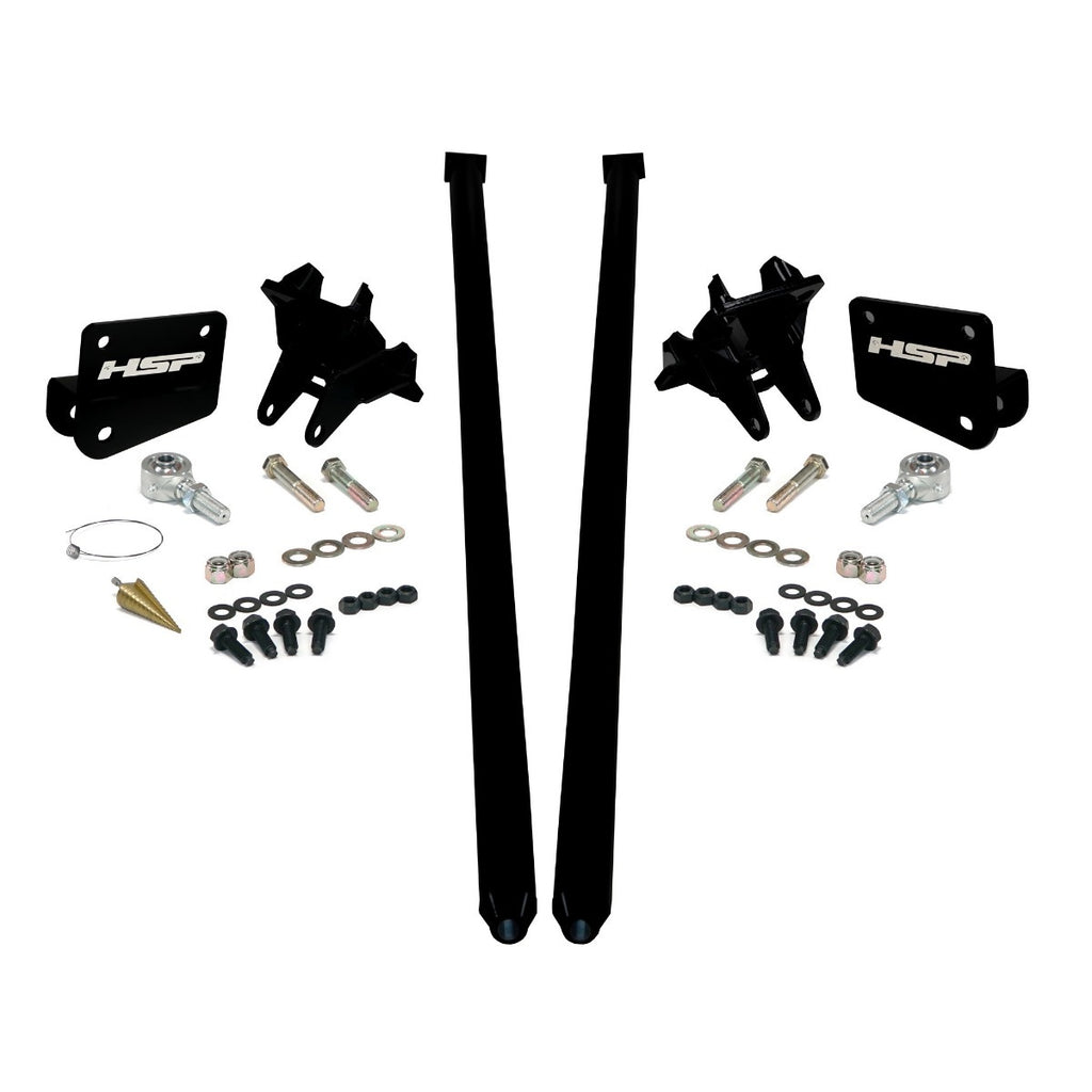 Traction Bars For 2011-2017 Ford Powerstroke 6.7L F350 DRW (RCLB)-Silk Satin Black HSP Diesel