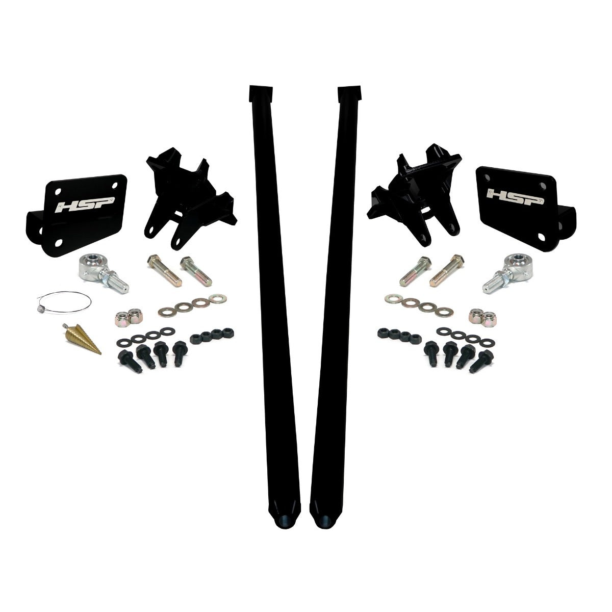Traction Bars For 2011-2017 Ford Powerstroke 6.7L F350 DRW (RCLB)-Silk Satin Black HSP Diesel