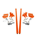 Traction Bars For 2017.5-2022 Ford Powerstroke 6.7L F350 SRW (RCLB)-M&M Orange HSP Diesel