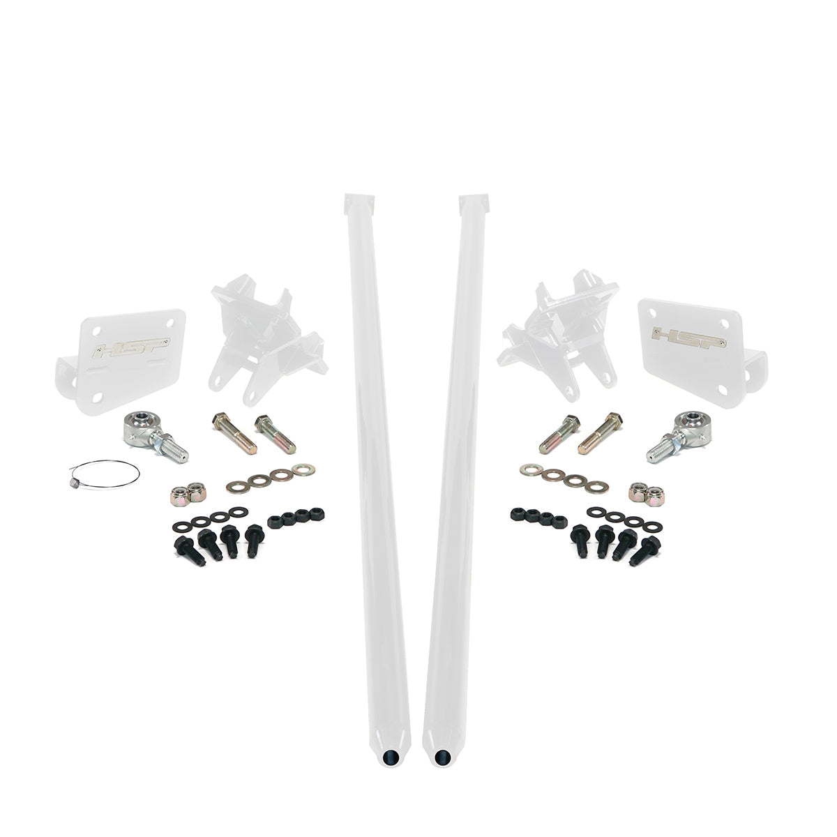 Traction Bars For 2017.5-2022 Ford Powerstroke 6.7L F350 SRW (ECSB)-Polar White HSP Diesel
