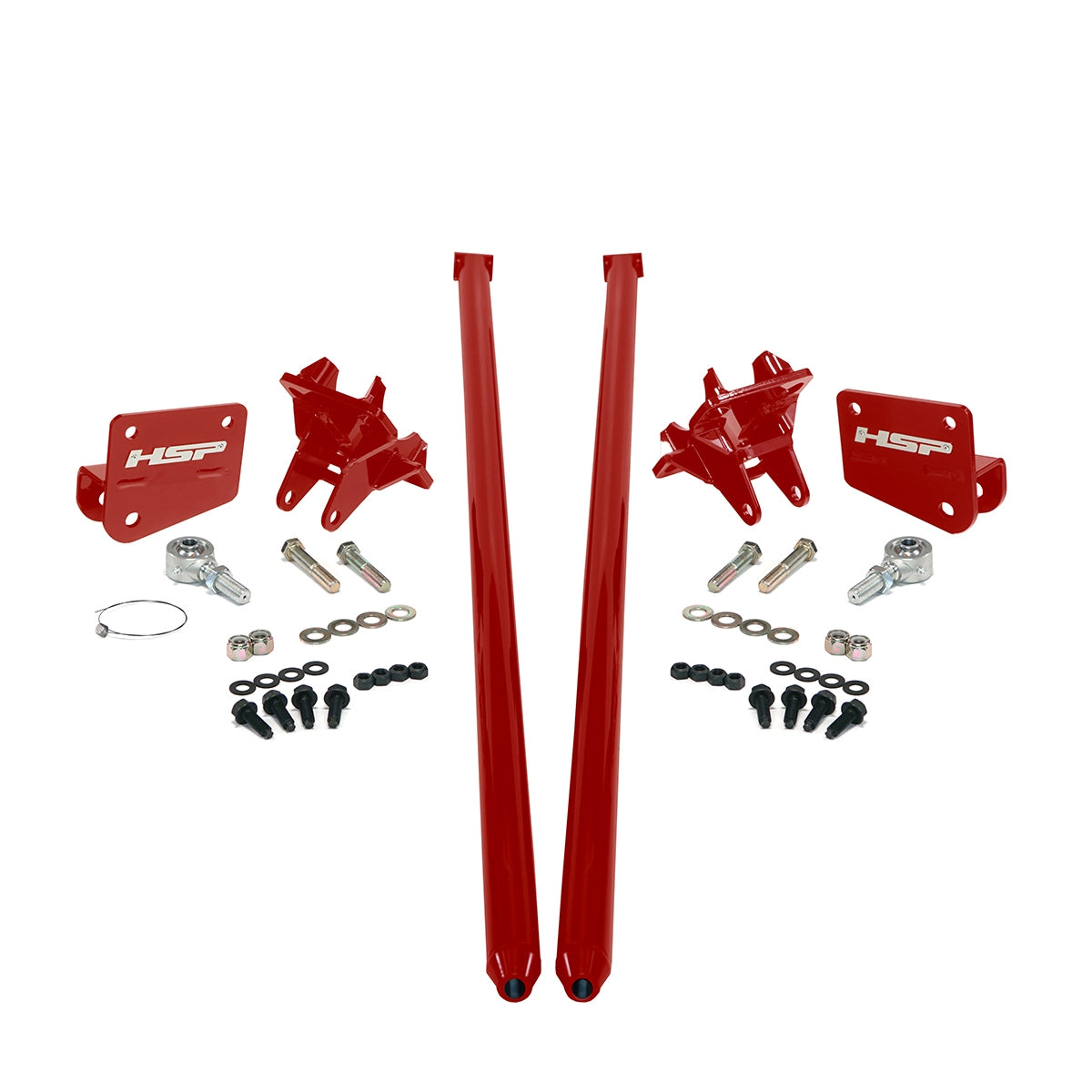 Traction Bars For 2017.5-2022 Ford Powerstroke 6.7L F350 SRW (CCLB)-Flag Red HSP Diesel