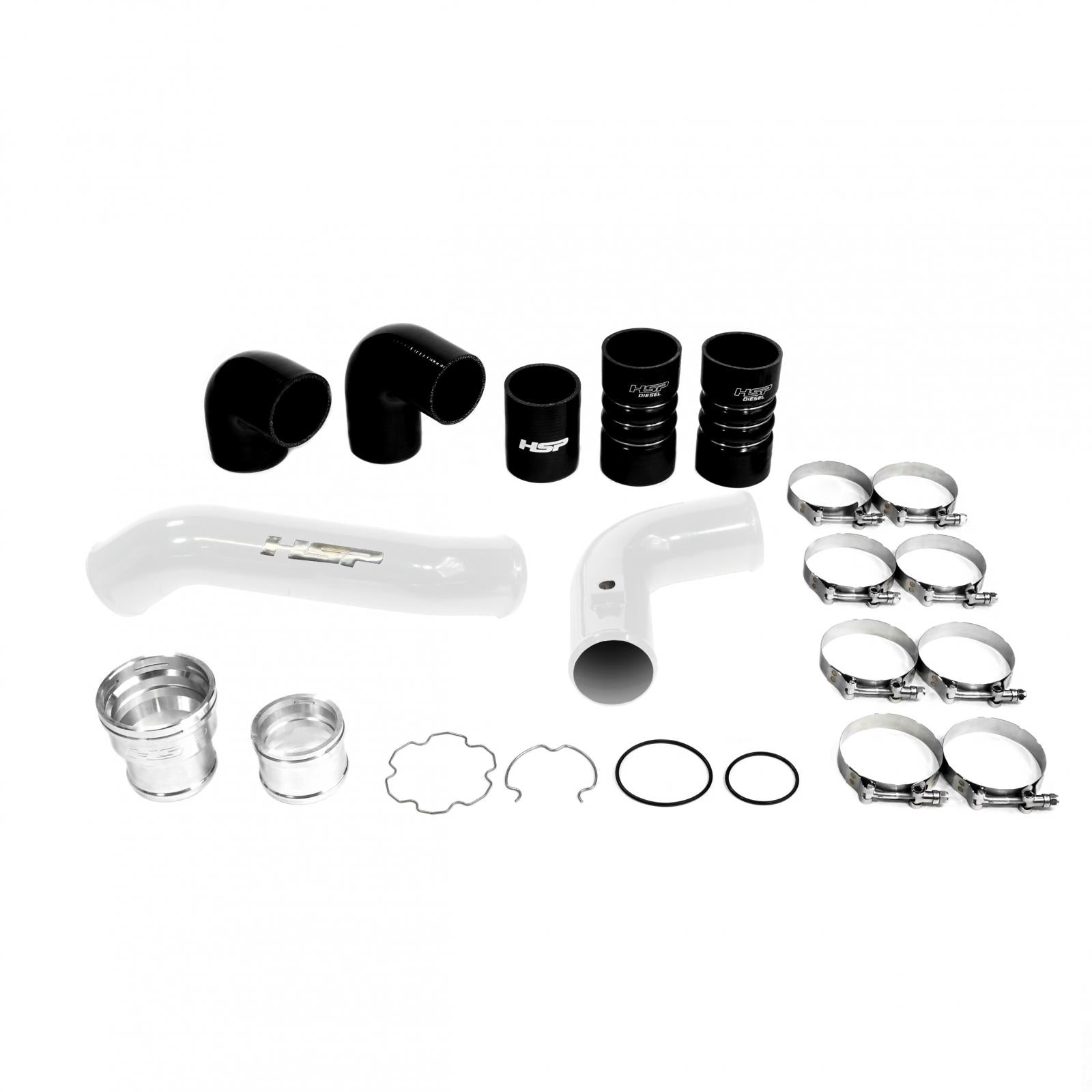Intercooler Bundle Kit For 2011-2022 Ford Powerstroke F250/350 6.7L-Polar White HSP Diesel