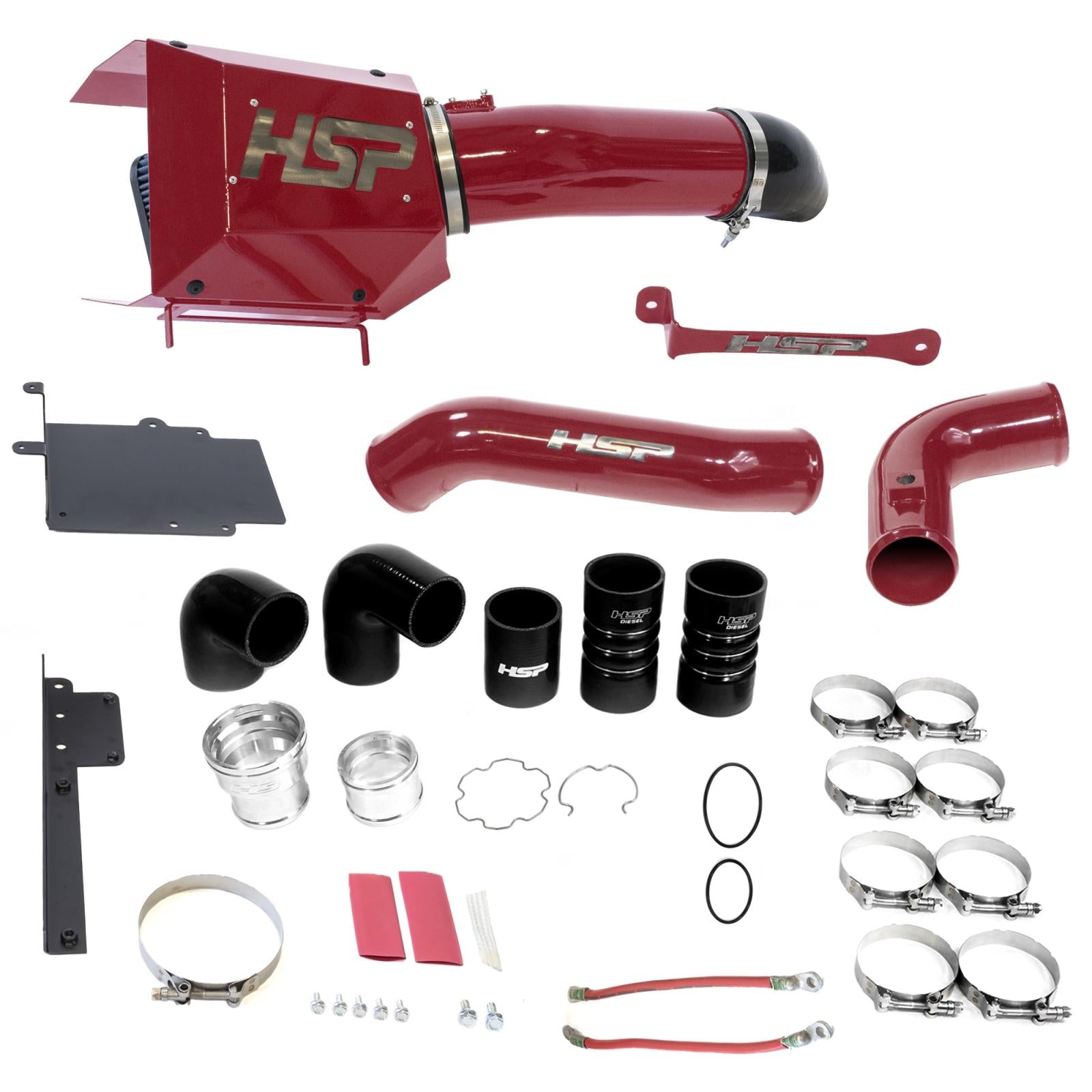 Intake And Intercooler Bundle Kit For 17-19 Ford Powerstroke F250/350 6.7L-Illusion Cherry HSP Diesel
