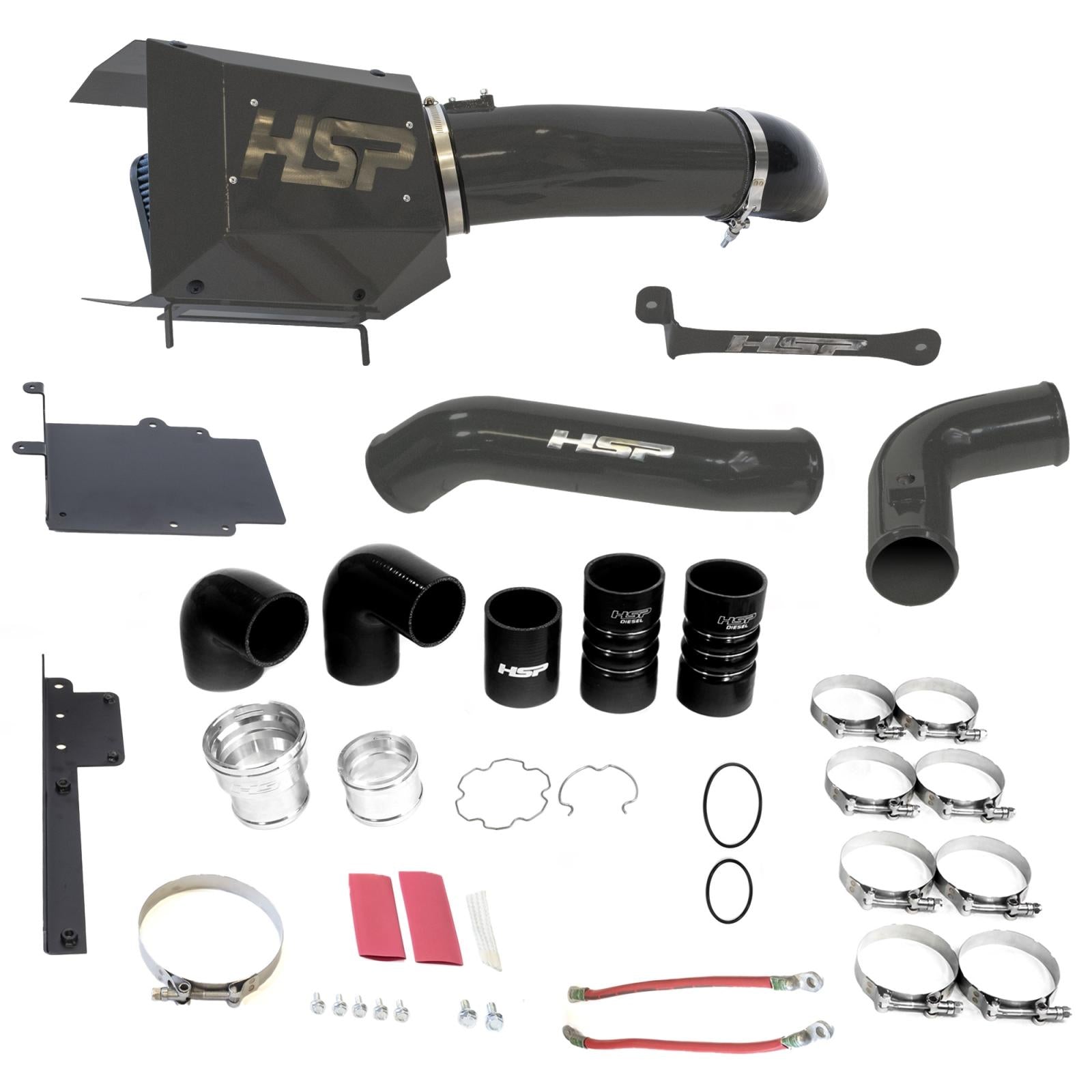 Intake And Intercooler Bundle Kit For 17-19 Ford Powerstroke F250/350 6.7L-Kingsport Grey HSP Diesel
